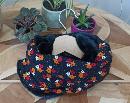 Snood fleurs d'automne